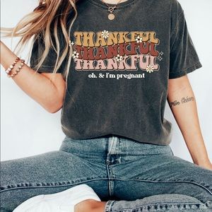 Thanksgiving pregnancy announcement shirt!!!